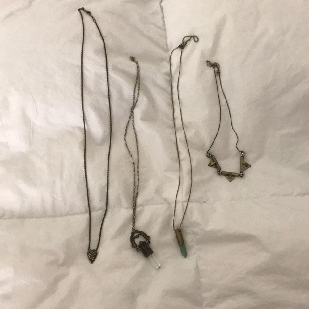 Assortment of long necklaces